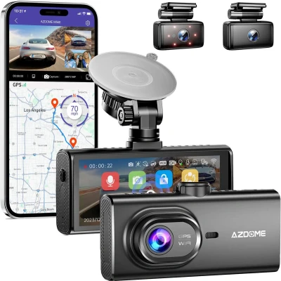 Afbeelding van AZDome M560 3CH 4K Wifi GPS 128gb dashcam voor auto