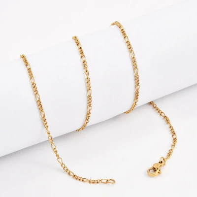 Afbeelding van ABkettinkjes Schakelkettinkje Gouden kettinkje Goud Gold plated Verguld 18K 45cm