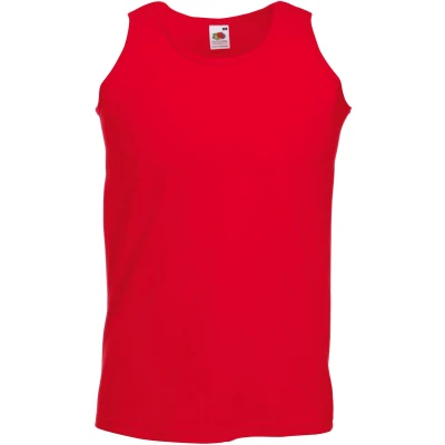 Afbeelding van Fruit Of The Loom Heren Atletisch Mouwloos Hemd / Tanktop (Rood)