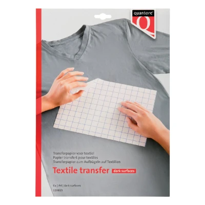 Afbeelding van Inkjet transferpapier voor textiel Quantore donkere kleding