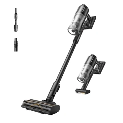 Afbeelding van DREAME Z10 snoerloze steelstofzuiger, zuigkracht van 210 AW, max. reinigingstijd 90 min, filtratie efficiëntie 99.99%, HEPA H14 filter, stofonthullingstechnologie, stofzuigen meerdere