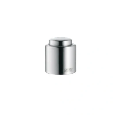 Afbeelding van WMF Clever&amp;More wijnstop met inscriptie, wijnflesstop Ø 2,4 cm, Cromargan mat roestvrij staal, 18/10, hoogte 4,7 cm