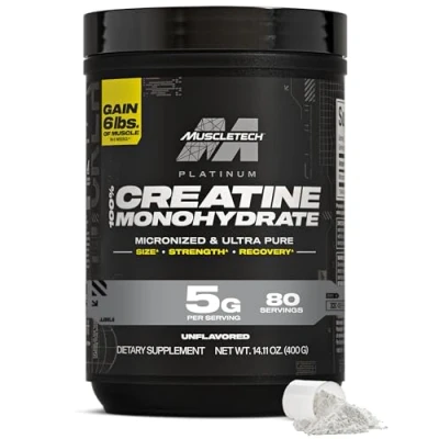 Afbeelding van Muscletech Essential Series Platinum 100% creatine, standaard, 400 g