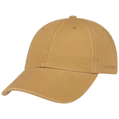 Afbeelding van Stetson Rector Baseballcap Dames/Heren UV bescherming cap pet zonnecap metalen gesp met klep voor Zomer/Winter One Size beige