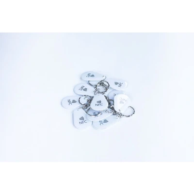 Afbeelding van NTAG213 Sleutelhangers Epoxy Wit 10 Stuks NFC