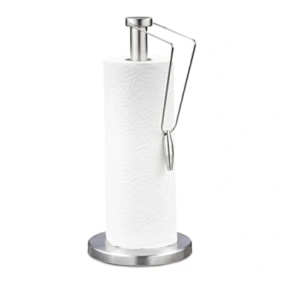 Afbeelding van Relaxdays keukenrolhouder rvs keukenpapierhouder staand rollenhouder keuken modern