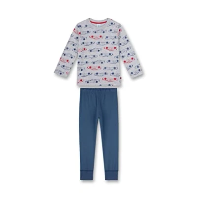 Afbeelding van Sanetta Jongens 233447 pyjama lang, lichtgrijs melange, 104, lichtgrijs, gemêleerd, 104 cm