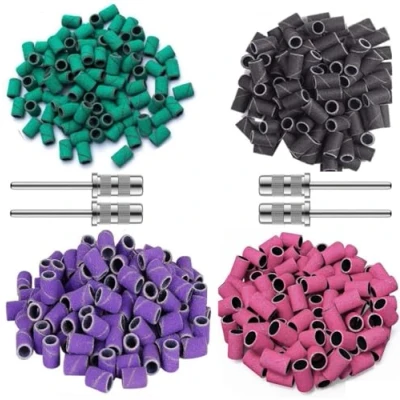 Afbeelding van Goodbitz® Schuurrolletjes Nagelfrees 80/100/180/240 grit Schuurrollen 80 100 180 240 Schuurhulzen Sanding bands nagels nails