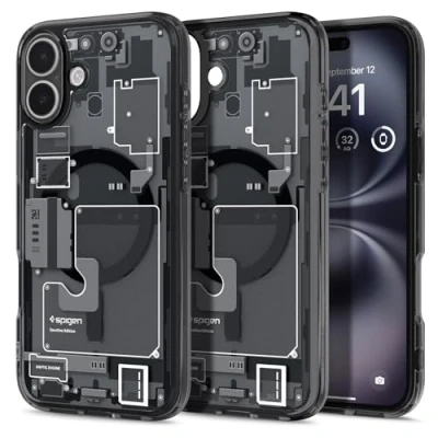 Afbeelding van Spigen Ultra Hybrid MagFit Case voor iPhone 16, Compatibel met MagSafe accessories hoesje Zero One