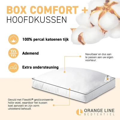Afbeelding van Hoofdkussen Box Comfort Plus Geschikt Voor Dekbed Discounter.nl