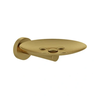 Afbeelding van HotBath Cobber zeepschaal wandmodel CBA02 Geborsteld Messing PVD