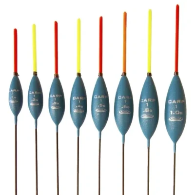 Afbeelding van Drennan Carp 1 Pole Float (10 Stuks) Dobber 0.80g 10 Stuks (9 rode en gele antenne)