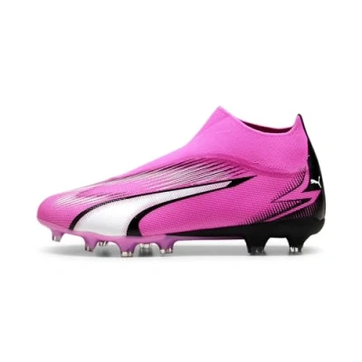 Afbeelding van Puma Ultra MATCH+ LL FG/AG Voetbalschoenen met kunststof noppen, Heren, Maat: 41, Poison pink/white/black Textiel/ synthetisch