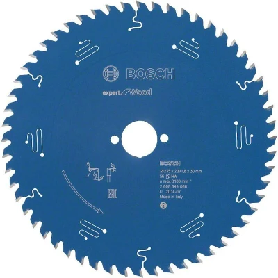 Afbeelding van Bosch Accessories Expert for Wood 2608644066 Cirkelzaagblad 235 x 30 1.8 mm Aantal tanden: 56 1 stuk(s)