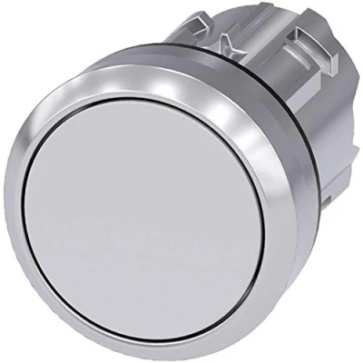 Afbeelding van Siemens Sirius ATC Metalen druk/A glanzend wit momentaneo scheerknop