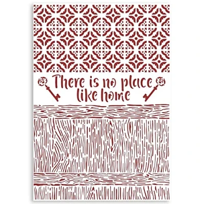Afbeelding van Stamperia Stencil A4 Casa Granada There Is No Place Like Home (KSG487) (DISCONTINUED)