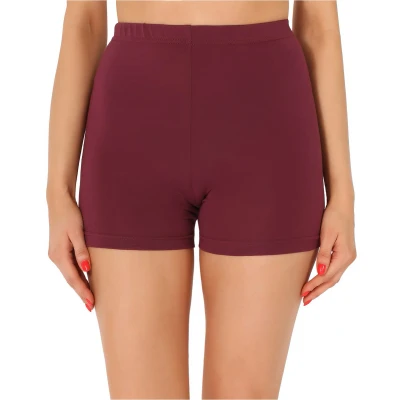 Afbeelding van Merry Style MS MS10 358 LE Dames Leggings Sport Vrijetijdsbroek Kort Katoen Sporbroek Yogabroek Wijn L