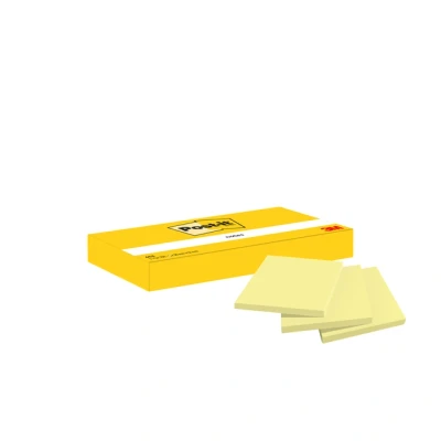 Afbeelding van Memoblok 3M Post it 653 38x51mm geel
