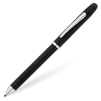 Afbeelding van Cross Tech 3+ multifunctionele schrijfmachine (standaardbox, draaipotlood, balpen, gum/stylus dop) zwart