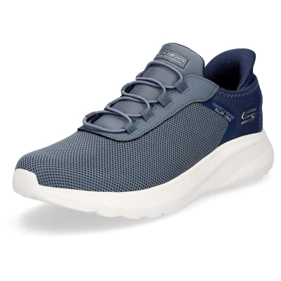 Afbeelding van Skechers Heren Bobs Hands Free Slip ins Squad Chaos Tough Walk Sneakers, leisteen, 44 EU