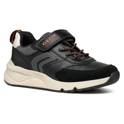Afbeelding van Geox Jongen J Rooner Boy D Sneakers, Zwart, 28 EU