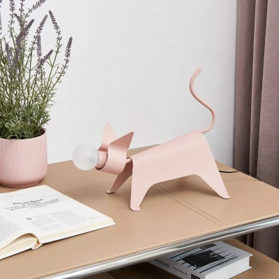 Afbeelding van Lucande tafellamp 1licht IJzer H: 29.5 cm G4 roze Inclusief lichtbron