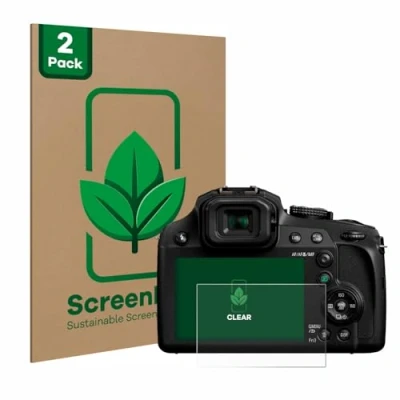 Afbeelding van ScreenLeaf Screenprotector voor Panasonic Lumix DC FZ82 / FZ82D Duurzame schermbescherming Folie Beschermfolie transparant (2 Stuks)