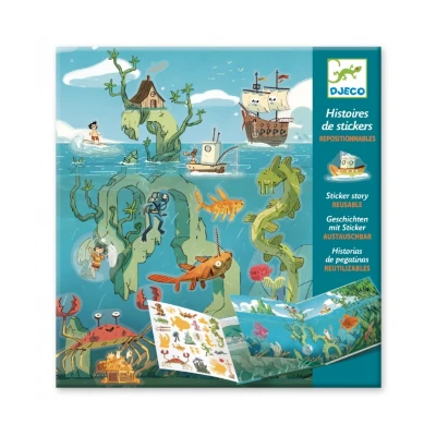 Afbeelding van Djeco stickerboek in de zee