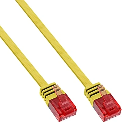 Afbeelding van InLine® Platte patchkabel, UTP, Cat. 6, geel, 2m