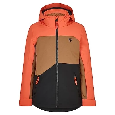 Afbeelding van Ziener ANDERL Skijas voor jongens, winterjas, waterdicht, winddicht, warm, burnt oranje, 104