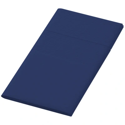 Afbeelding van Servetten tissue 33cm 3 laags donkerblauw 1/8 vouw