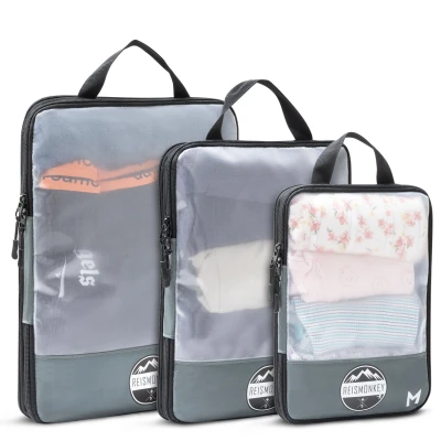 Afbeelding van Packing Cubes Compress It Backpack en Koffer organizer Grijs