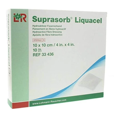 Afbeelding van Suprasorb Liquacel Vezelverb Hydroact. 10x10cm 10