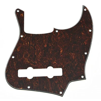 Afbeelding van KAISH 5 String J Bass Stijl Pick Guard Slagplaat Scratch Plaat voor USA/Mexico Jazz gemaakt in USA/Mexio Red Tortoise