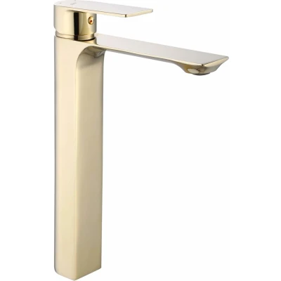 Afbeelding van REA Urban Wastafelkraan/ Mengkraan Opbouw Hoog Model Glans Goud