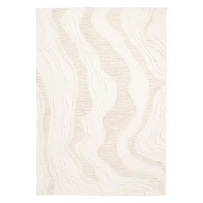 Afbeelding van By Boo Vloerkleed Soil 190x290 cm ivoor Stof