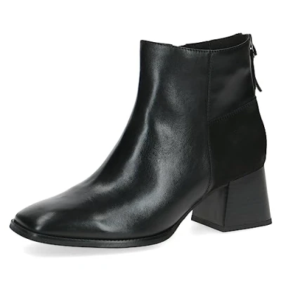 Afbeelding van Caprice Korte laarzen, Dames, Maat: 37, Black comb Leer