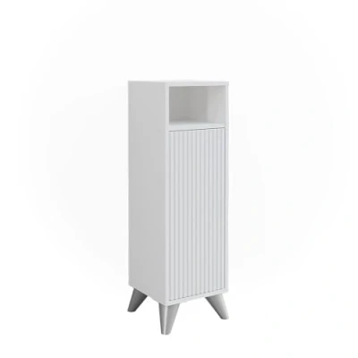 Afbeelding van Vicco Midi kast Leano, wit, 30 x 97 cm met deur