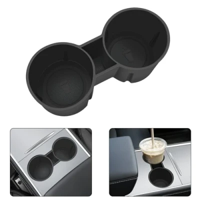 Afbeelding van ALLRWL Drankhouder voor Tesla model Y 3 2023, 2022, 2021, middenconsole, bekerhouder 3, Y, accessoires