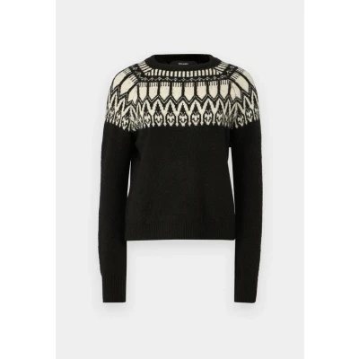 Afbeelding van VERO MODA Vmsimone Ls Nordic Pullover Ga Rep Boo Gebreide trui voor dames, Zwart/Detail:w. Birch, XS
