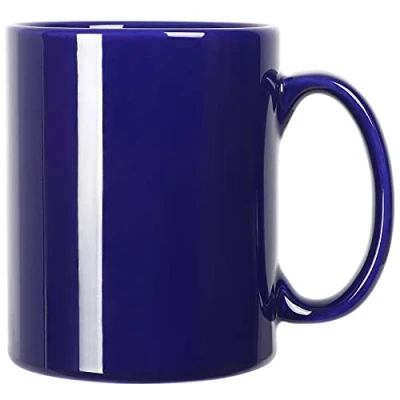 Afbeelding van Smilatte 20oz Extra Grote Keramische Koffiemok, M017 Klassieke Porseleinen Boss Super Theekop met Handvat voor Kantoor en Thuis, Blauw