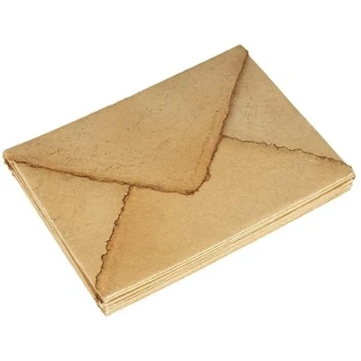 Afbeelding van Wanderings Handgemaakte Antieke Deckle Edge Enveloppen 15Cm X 23Cm Pack Van 25 Voor Schrijvers Uitnodigingen Aankondigingen Dik 150 Gsm Gerecycled Papier