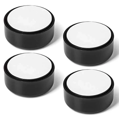 Afbeelding van 8 stuks SOTECH meubelvoet Golf, zwart, diameter: 53,5 mm, hoogte: 23,5 mm verstelbaar