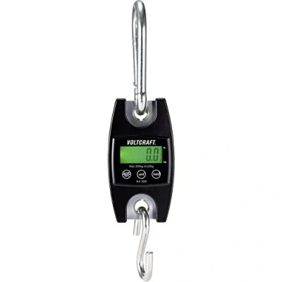Afbeelding van VOLTCRAFT HS 300 Hangweegschaal Weegbereik (max.) kg Resolutie 200 g Zwart