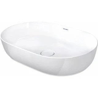Afbeelding van Duravit Luv opzetwastafel 60x40cm zonder kraangat wit