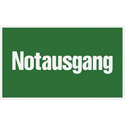 Afbeelding van Metafranc Informatiebord &quot;nooduitgang&quot; 250 x 150 mm/bewegwijzering/infobord/reddingsweg/vluchtweg/nooduitgang/veiligheidsmarkering/bedrijfsaanduiding / 500140