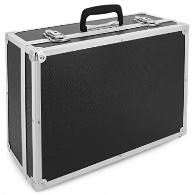 Afbeelding van AR Carry Box® aluminium koffer gereedschapskoffer leeg (LxBxH) 450x320x175mm kleur zwart