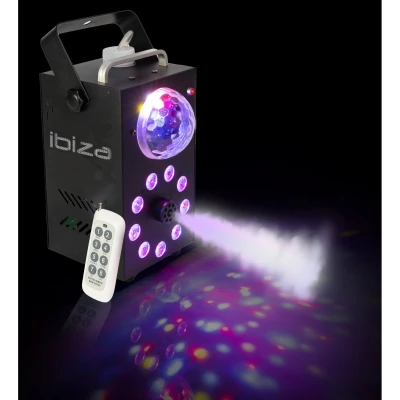 Afbeelding van Ibiza Light FOGGY ASTRO rookmachine met LED STROBOSCOPE effect