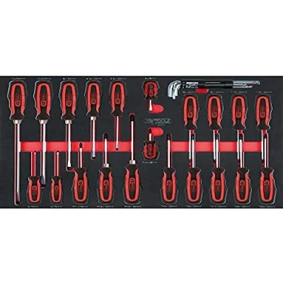 Afbeelding van KS Tools 711.1029 Set SCS schroevendraaiers, 29 dlg, in 1/1 systeem inlay