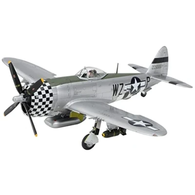 Afbeelding van 1:48 Tamiya 25214 Republic P 47D Thunderbolt Bubbletop &amp; 1/4 ton 4x4 Light Vehicle Set Plastic Modelbouwpakket